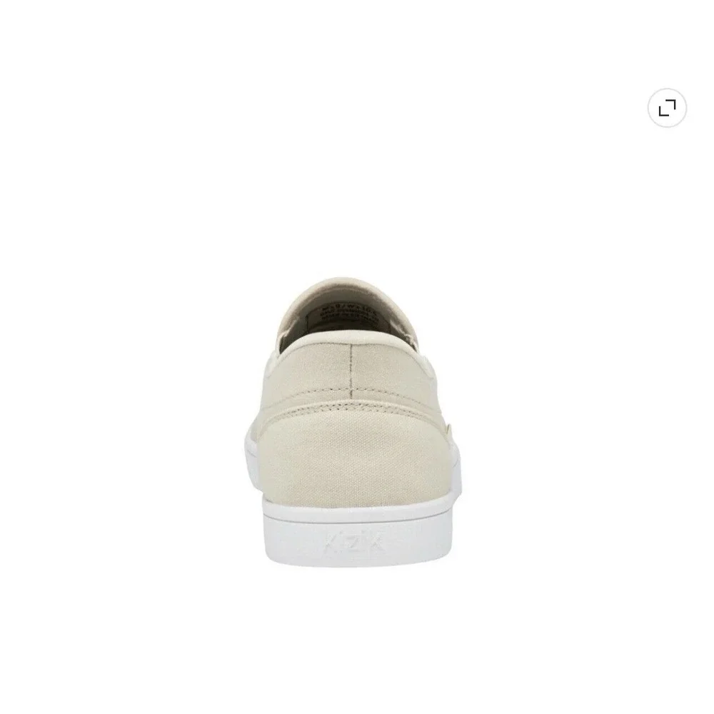 Kizik Athens Sand Beige Hands-Free Slip On Sneakers Mens 6 Wide Womens 7.5 Wide